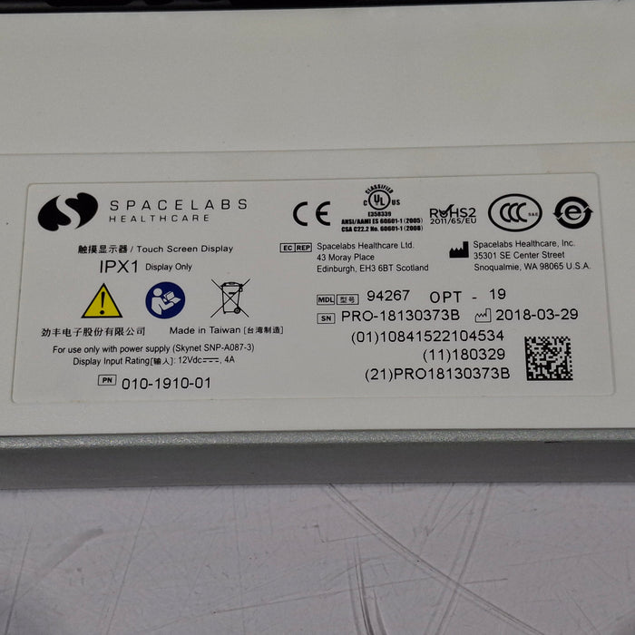 Spacelabs Healthcare Xprezzon 94267 Opt-19 Patient Monitor