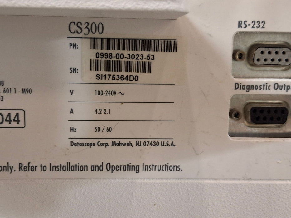 Datascope CS300 Intra Aortic Balloon Pump