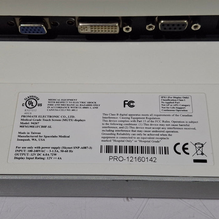 Spacelabs Healthcare 94267 Flat Panel Patient Monitor