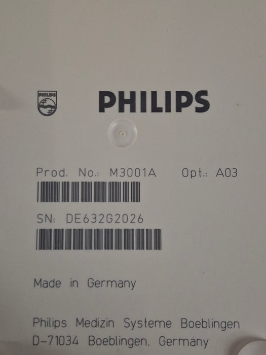 Philips M3001A-A03 Masimo SpO2, NIBP, ECG MMS Module