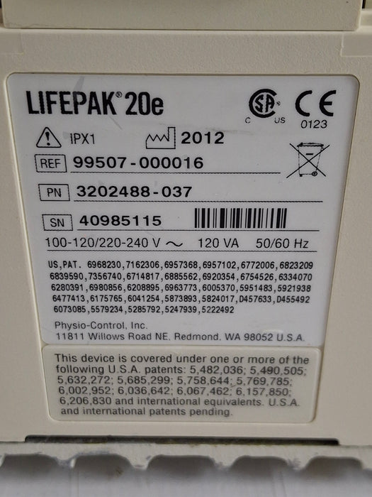 Physio-Control LifePak 20e Defibrillator