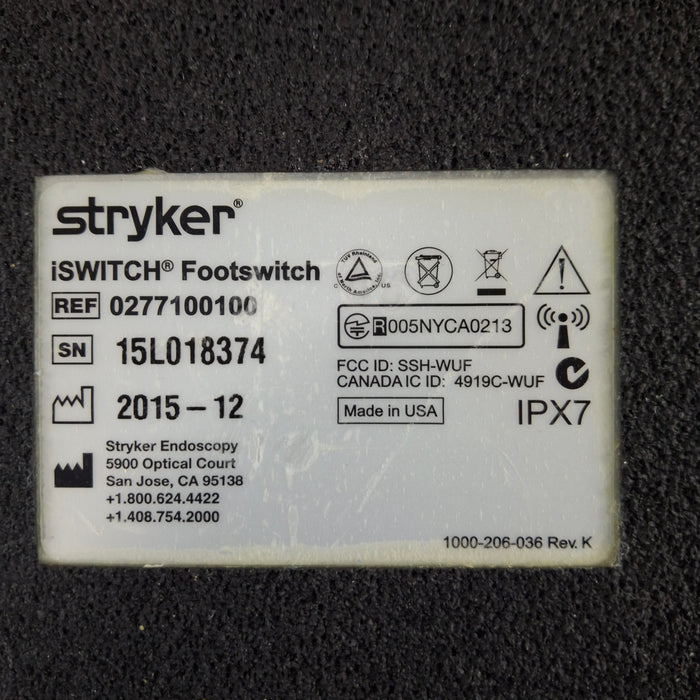 Stryker iSwitch Wireless Universal Foot Control