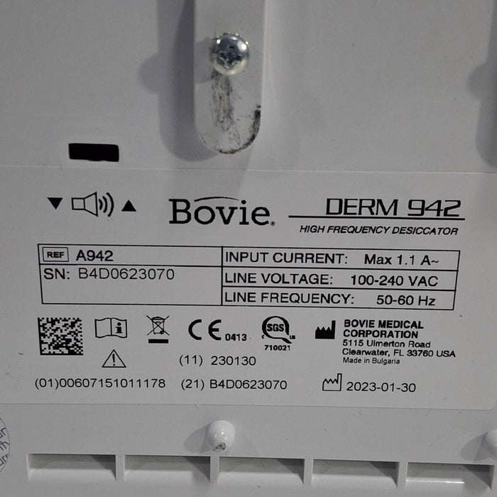 Bovie DERM 942 High Frequency Desiccator