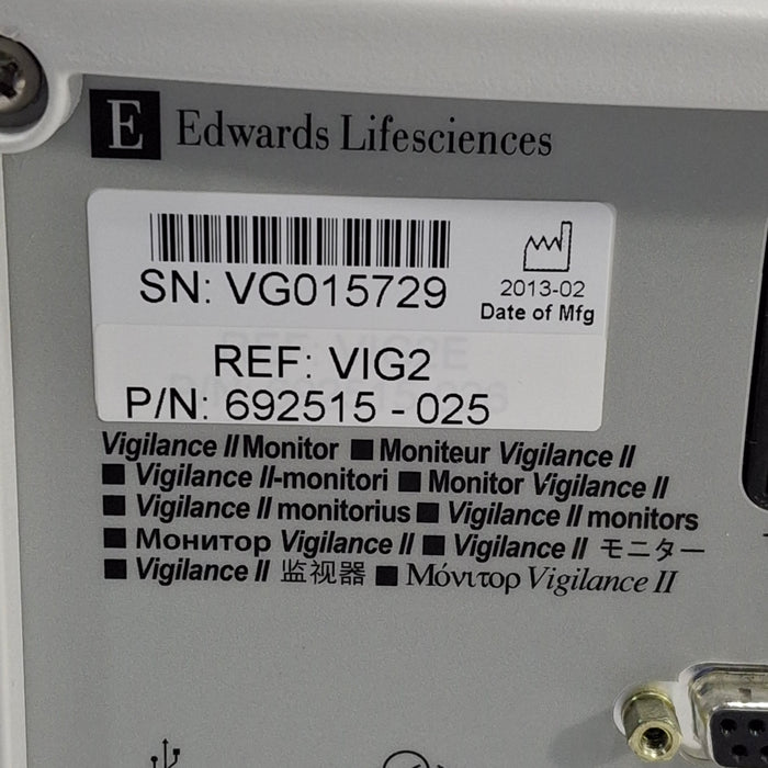 Edwards Lifesciences Vigilance II Patient Monitor