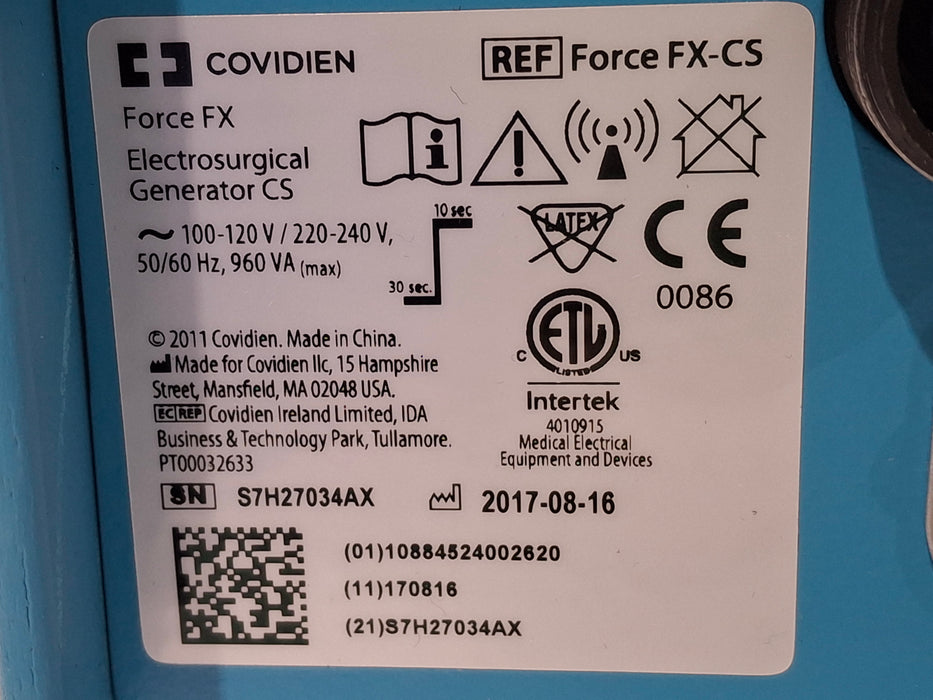 Covidien Force FX-CS Electrosurgical Unit