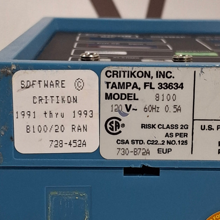 GE Healthcare Dinamap 8100 Vital Signs Monitor