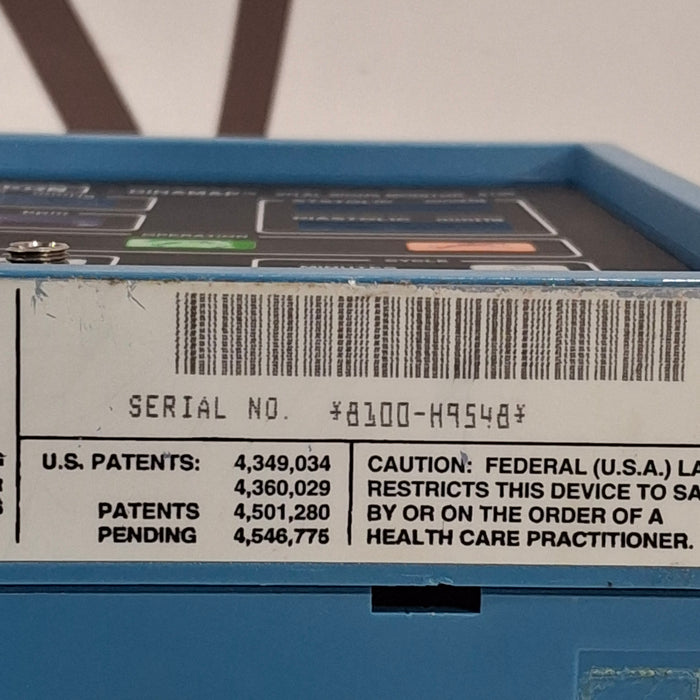 GE Healthcare Dinamap 8100 Vital Signs Monitor