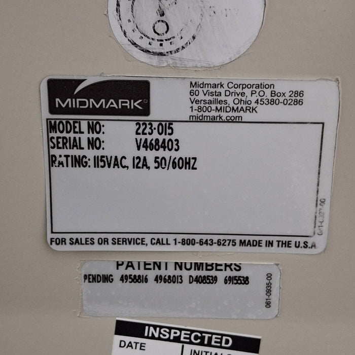 Midmark 223 Hi-Lo Power Barrier Free Procedure Exam Table