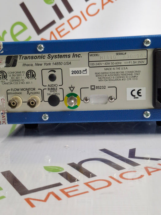 Transonic Systems INC HT110 Bypass Flow Meter