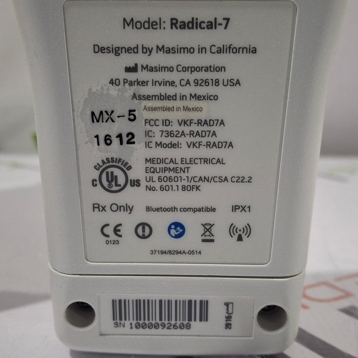 Masimo Radical 7 Pulse Oximeter w/ Base