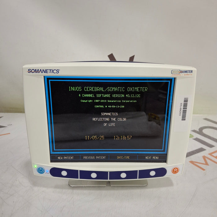 Somanetics Invos 5100C Cerebral Oximeter Monitor