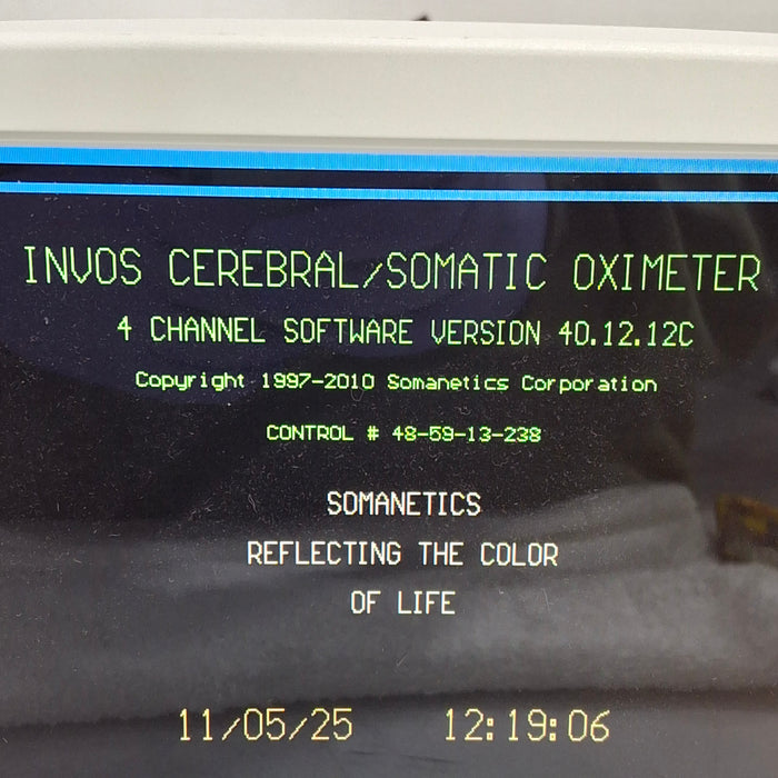 Somanetics Invos 5100C Cerebral Oximeter Monitor
