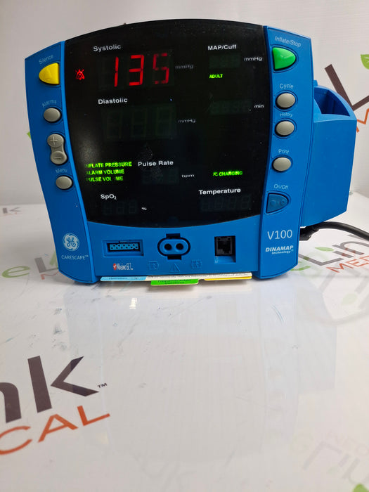 GE Healthcare Dinamap V100 - NIBP, SpO2, Temp Vital Signs Monitor