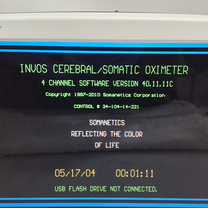 Somanetics Invos 5100C Cerebral Oximeter Monitor