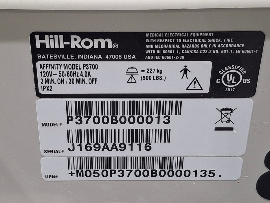 Hill-Rom Affinity 4 Patient Birthing Bed