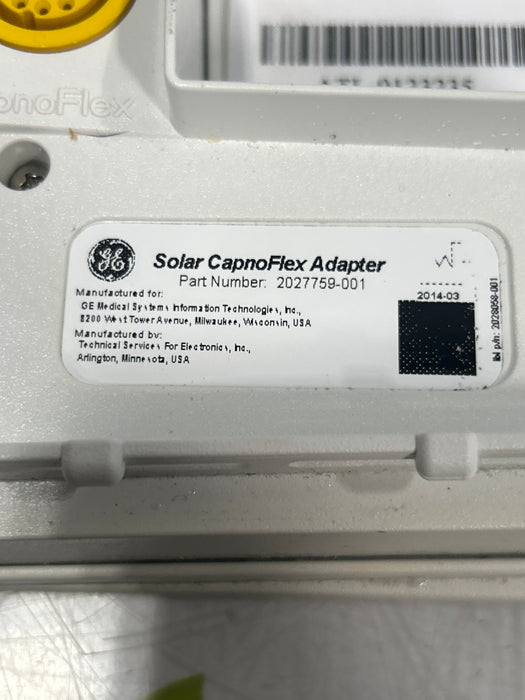 GE Healthcare Solar CapnoFlex 2027759-001 Adapter