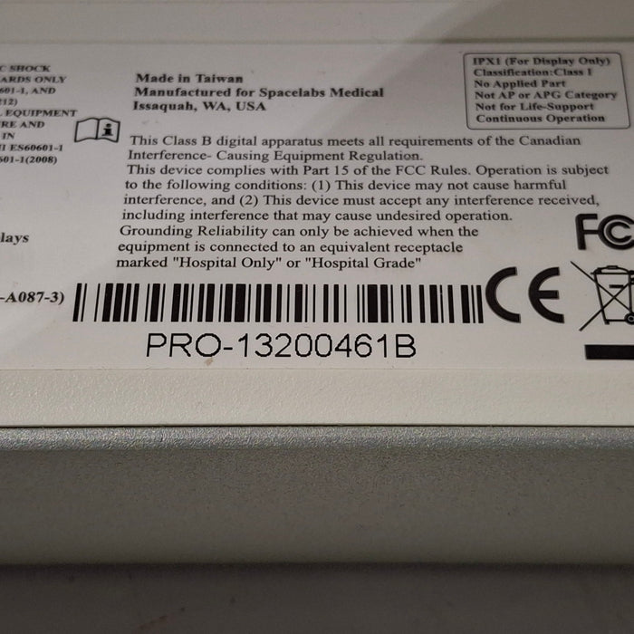 Spacelabs Healthcare 94267 Flat Panel Patient Monitor