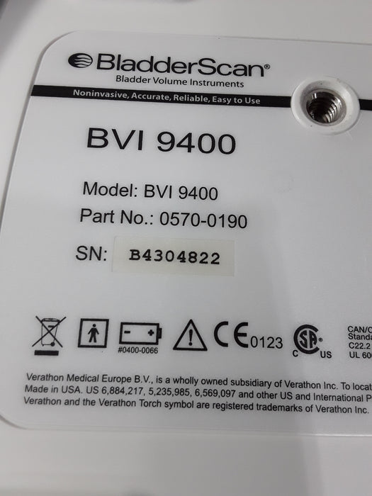 Verathon Medical, Inc BVI 9400 Bladderscan
