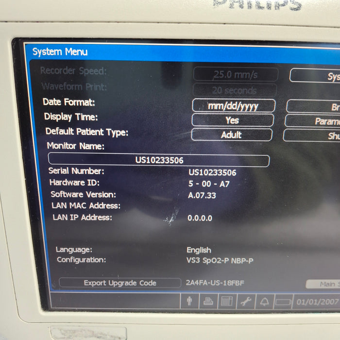 Philips Suresigns VS3 Vital Signs Monitor