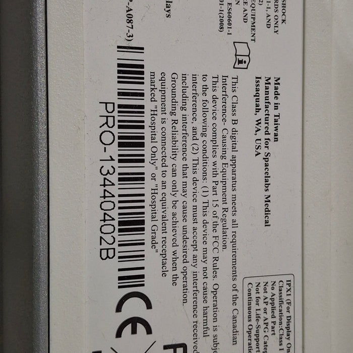 Spacelabs Healthcare 94267 Flat Panel Patient Monitor