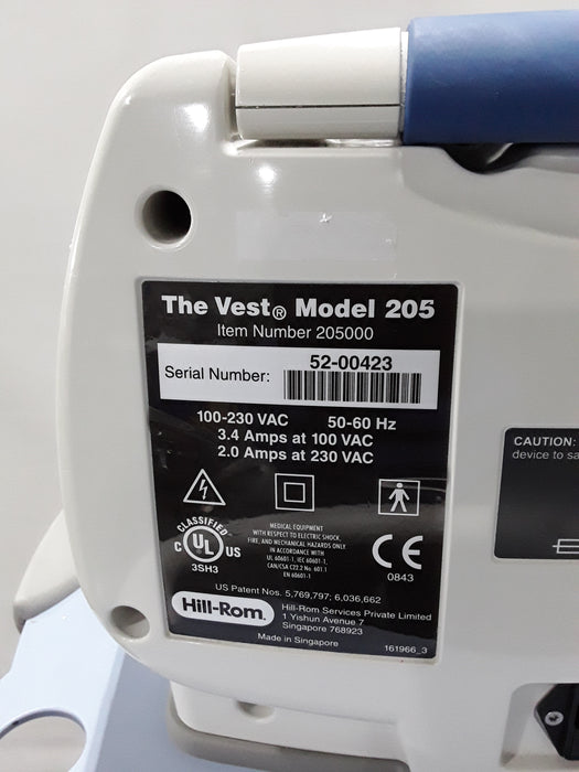 Hill-Rom The Vest Airway Clearance System Model 205