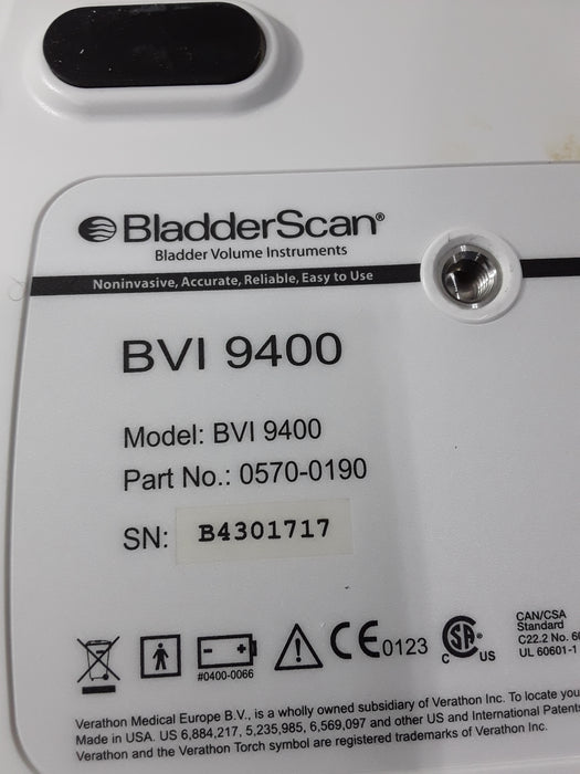 Verathon Medical, Inc BVI 9400 Bladderscan