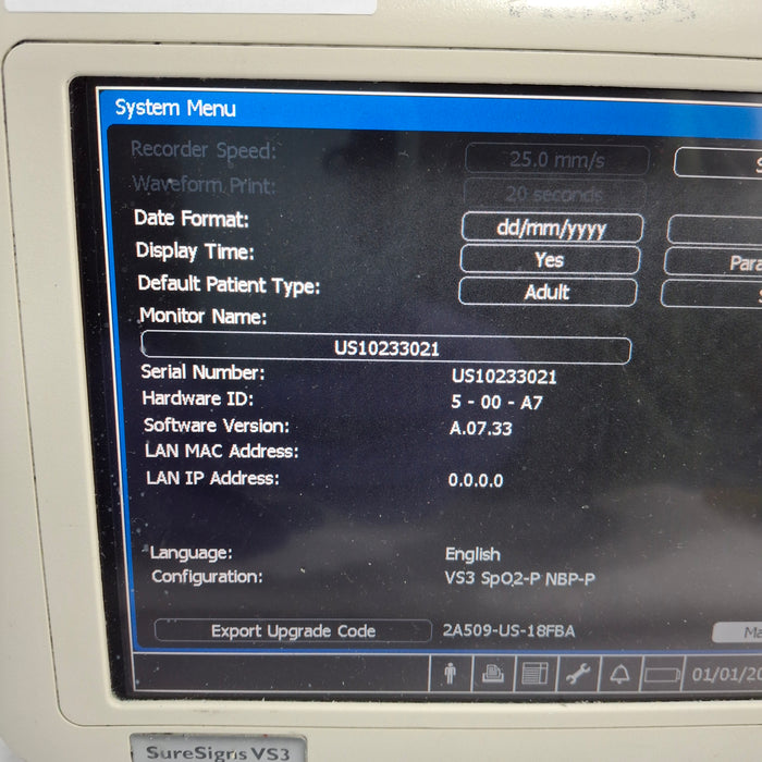 Philips Suresigns VS3 Vital Signs Monitor