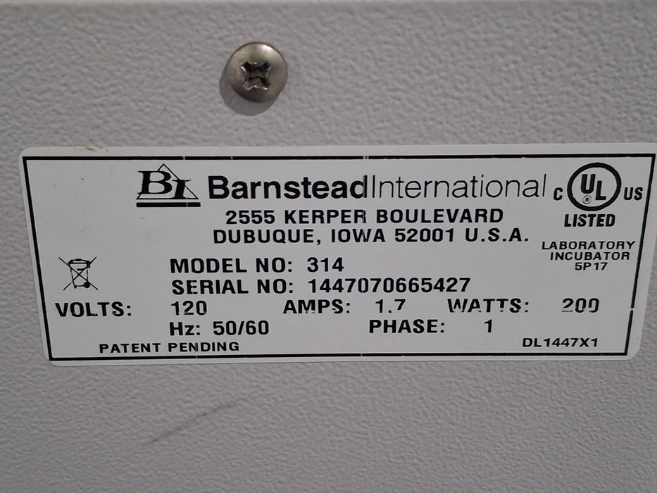 Lab-Line Barnstead 314 CO2 Incubator
