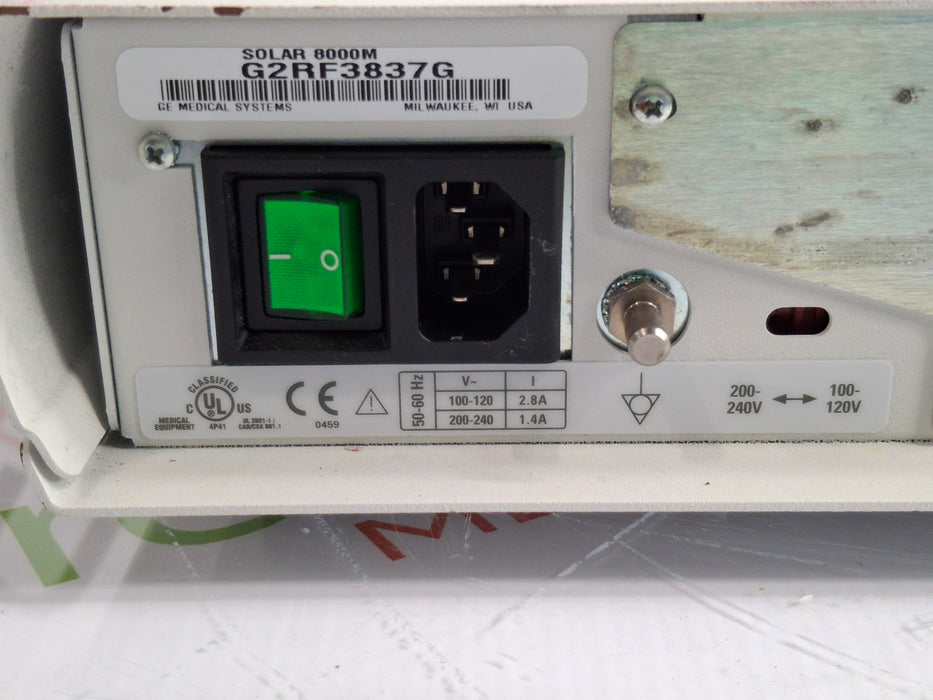 GE Healthcare Solar 8000M Patient Monitor