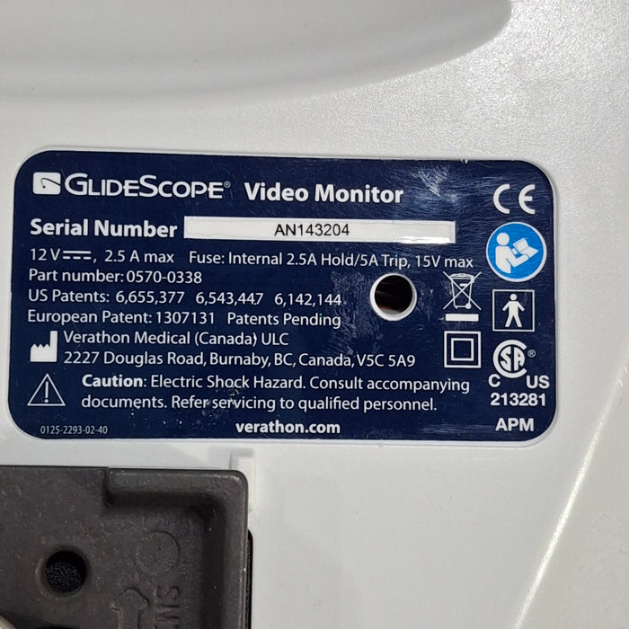 Verathon Medical, Inc Glidescope Video Laryngoscope