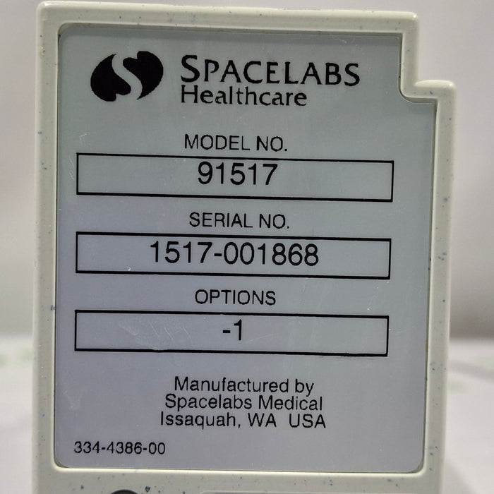 Spacelabs Healthcare Ultraview SL 91517 Multigas Analyzer