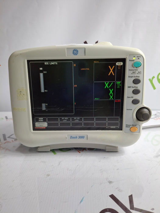 GE Healthcare Dash 3000 - GE/Nellcor SpO2 Patient Monitor