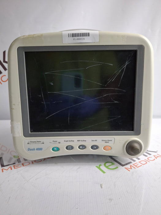 GE Healthcare Dash 4000 - GE/Nellcor SpO2 Patient Monitor