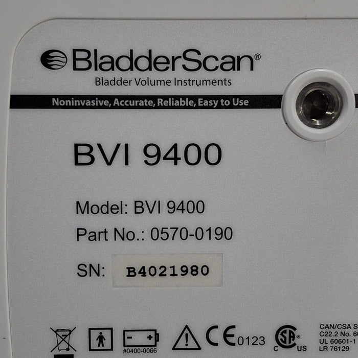 Verathon Medical, Inc BVI 9400 Bladderscan