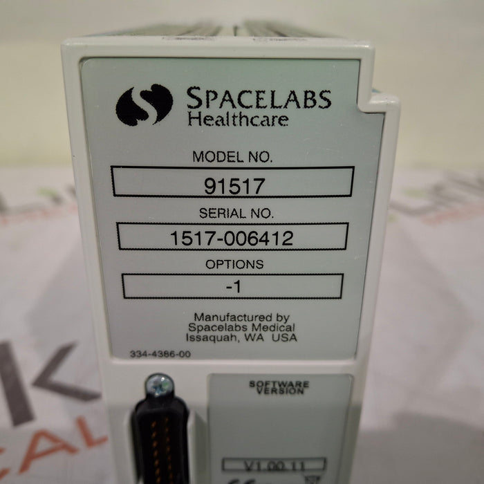 Spacelabs Healthcare Ultraview SL 91517 Multigas Analyzer