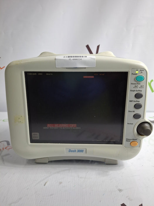 GE Healthcare Dash 3000 - GE/Nellcor SpO2 Patient Monitor