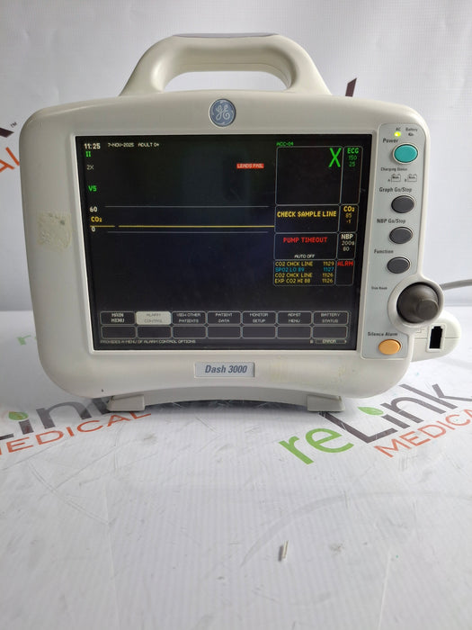 GE Healthcare Dash 3000 - GE/Nellcor SpO2 Patient Monitor