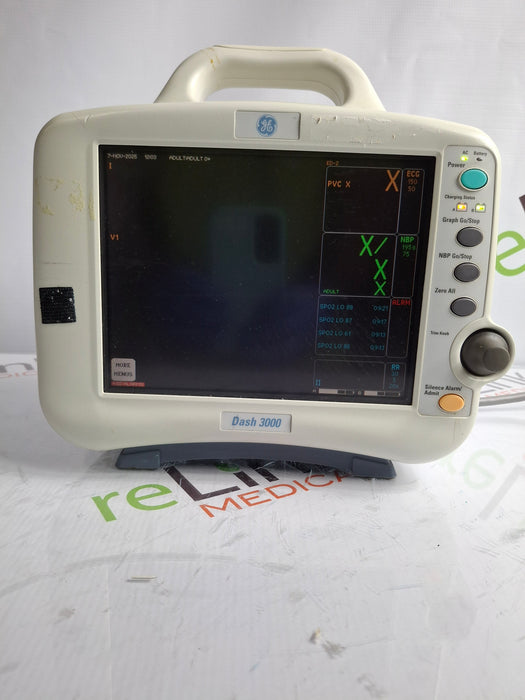 GE Healthcare Dash 3000 - GE/Nellcor SpO2 Patient Monitor