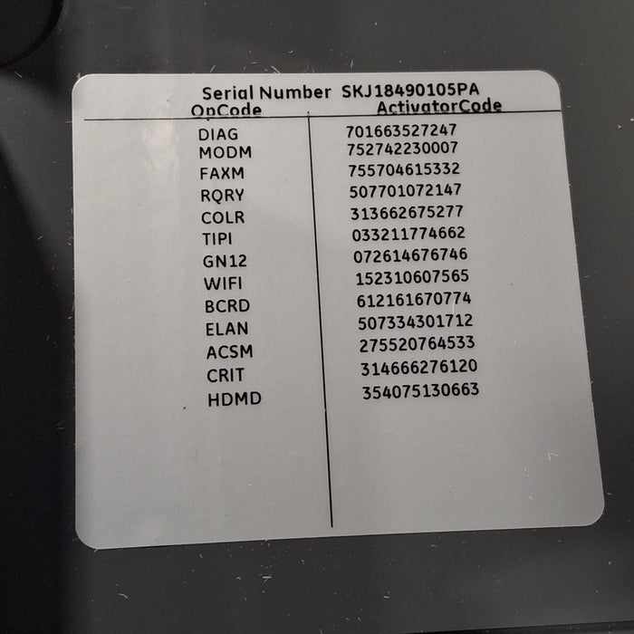 GE Healthcare MAC 5500 HD ECG without CAM Module