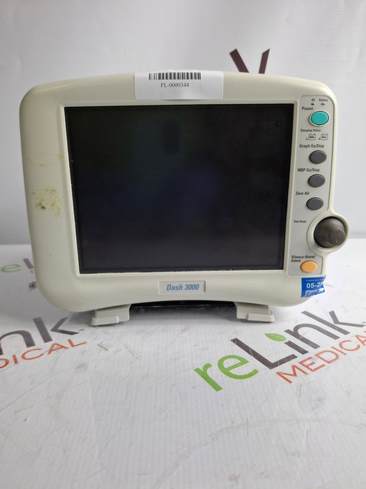 GE Healthcare Dash 3000 - GE/Nellcor SpO2 Patient Monitor