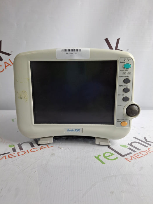 GE Healthcare Dash 3000 - GE/Nellcor SpO2 Patient Monitor