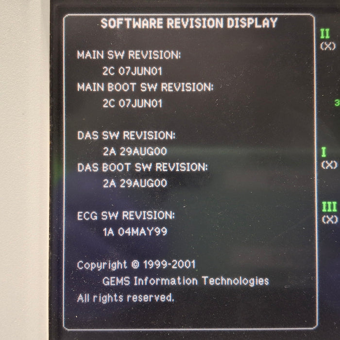 GE Healthcare Dash 3000 - GE/Nellcor SpO2 Patient Monitor