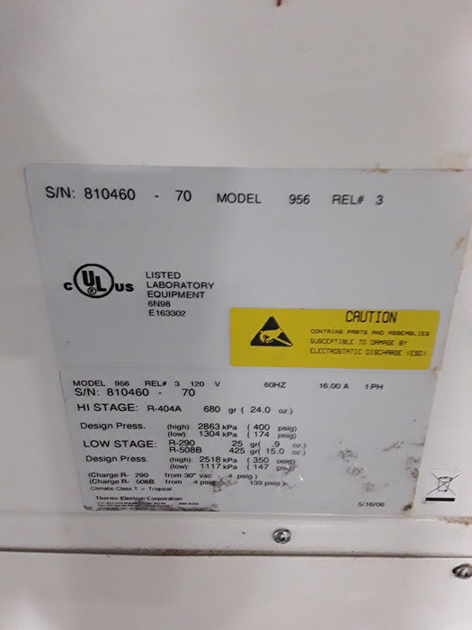 Thermo Scientific 956 Forma -86C ULT Freezer