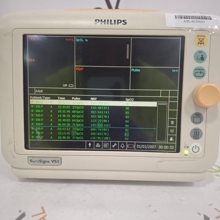 Philips Suresigns VS3 Vital Signs Monitor