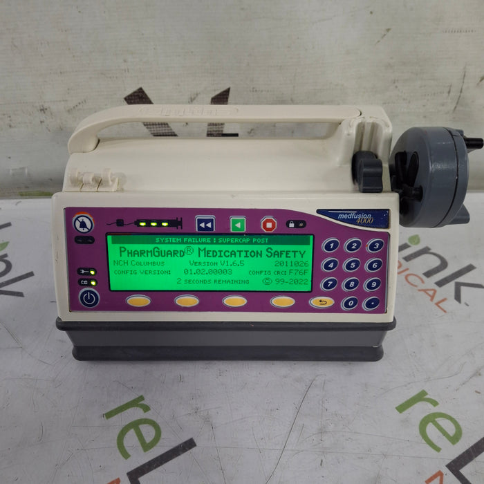 Smiths Medical Medfusion 4000 Syringe Infusion Pump