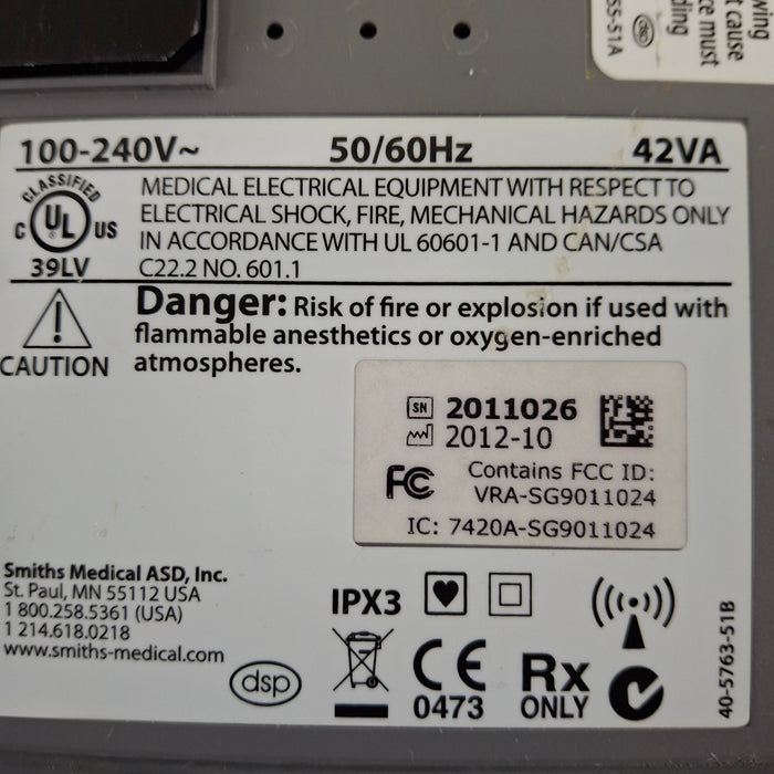 Smiths Medical Medfusion 4000 Syringe Infusion Pump