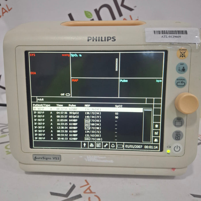 Philips Suresigns VS3 Vital Signs Monitor