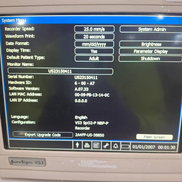 Philips Suresigns VS3 Vital Signs Monitor
