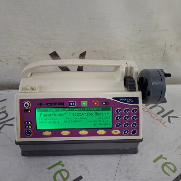 Smiths Medical Medfusion 4000 Syringe Infusion Pump
