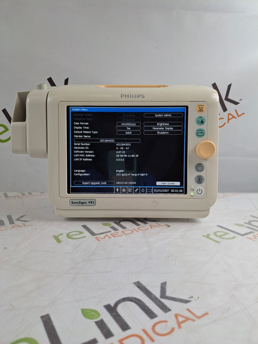 Philips Suresigns VS3 Vital Signs Monitor